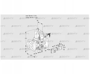 VAS240F/NWSR (88021971) Газовый клапан Kromschroder