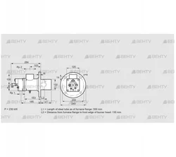 BIO 100HD-300/135-(115)FB (84099543) Газовая горелка Kromschroder