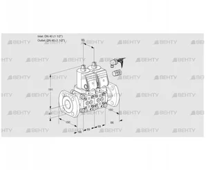 VCS2E40F/40F05NNWGR8/PPPP/PPPP (88100897) Сдвоенный газовый клапан Kromschroder