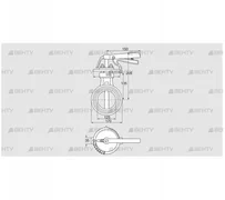 DKR 125Z03H100D (72702100) Дроссельная заслонка Kromschroder