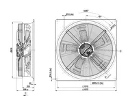 Вентилятор осевой промышленный Ebmpapst W3G910GU2201