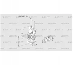 VAG2-/40R/NWAN (88009122) Газовый клапан с регулятором соотношения Kromschroder