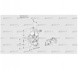 VAD115R/NW-100B (88007058) Газовый клапан с регулятором давления Kromschroder