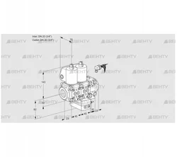 VCH1E20R/20R05NHEVKL/PPPP/PPPP (88107056) Клапан с регулятором расхода Kromschroder