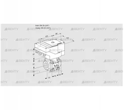 IFC1T20/20N05-08MMMM/20-60Q3TR10-I (88303078) Регулирующий клапан с сервоприводом Kromschroder