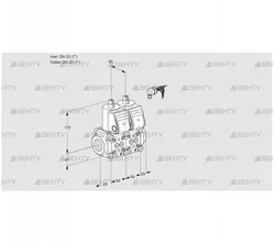 VCS2E25R/25R05NNKR/PPPP/MMMM (88103616) Сдвоенный газовый клапан Kromschroder