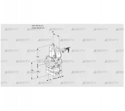 VAD350R/NW-100A (88004582) Газовый клапан с регулятором давления Kromschroder