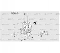 VCV2E40R/40R05NVKWR/2-PP/PPPP (88104231) Клапан с регулятором соотношения Kromschroder