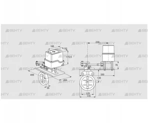 IDR125Z03D450GDW/50-07W7E (88303286) Дроссельная заслонка Kromschroder