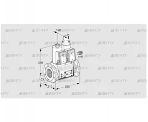 VCS8100F05NLKR3E/PPPP/PPPP (88203912) Сдвоенный газовый клапан Kromschroder