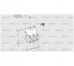 VCS1E20R/20R05NNQL/PPPP/PPPP (88107248) Сдвоенный газовый клапан Kromschroder