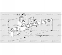 ZMI 25G150R (84234016) Пилотная горелка Kromschroder