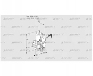 VAS232R/NQ (88003945) Газовый клапан Kromschroder