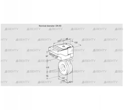 IBG80W05/40A2A (88300641) Дроссельная заслонка Kromschroder