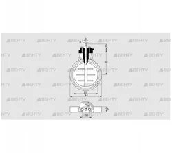 DKR 20Z03F100D (03149203) Дроссельная заслонка Kromschroder