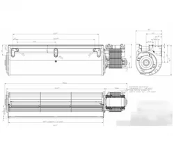 Тангенциальный вентилятор ebmpapst QLZ06/3000A105-3038LH-63aao