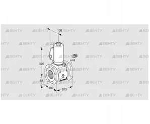 VAS780F05NKGL3B/PP/PP (88205043) Газовый клапан Kromschroder