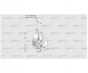 VAS2-/40F/NQ (88034256) Газовый клапан Kromschroder