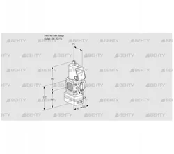 VAD1-/25R/NW-50A (88003704) Газовый клапан с регулятором давления Kromschroder