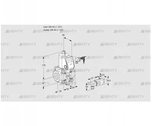 VAS240R/NW (88005675) Газовый клапан Kromschroder