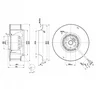 Центробежный вентилятор ebmpapst R2D225AV0221