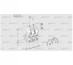 VCS1E15R/15R05NNWGR3/PP-4/PPPP (88105928) Сдвоенный газовый клапан Kromschroder