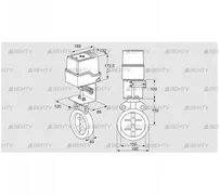 IDR150Z03D100AU/50-60W30E (88303036) Дроссельная заслонка Kromschroder