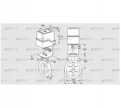 IDR150Z03D100AU/50-60W30E (88303036) Дроссельная заслонка Kromschroder