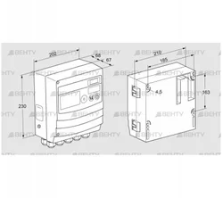 BCU460W3P1C0D1000K1E0-/LM400WF3O0E1- (88680133) Блок управления горением Kromschroder