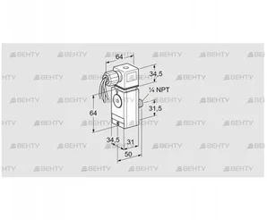 DG 110VCT8-6W (84448490) Датчик-реле давления газа Kromschroder