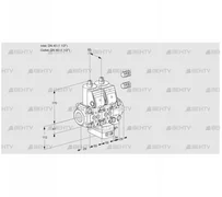 VCH2E40R/40R05NHEVKR3/PPPP/PPPP (88103958) Клапан с регулятором расхода Kromschroder