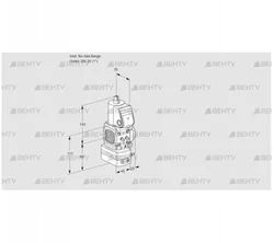 VAD1-/25R/NW-25A (88007431) Газовый клапан с регулятором давления Kromschroder