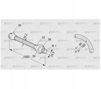 ES 25RA1000 (03263046) Шланг из нержавеющей стали Kromschroder