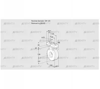 BVA125/80Z05F (88303378) Дроссельная заслонка Kromschroder