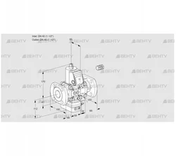 VAH2E40F/40F05HEVWR/PP/PP (88102564) Клапан с регулятором расхода Kromschroder