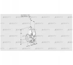 VAS2T40N/NW (88006576) Газовый клапан Kromschroder