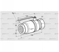 AKT 25R10TAS (03152365) Запорный кран Kromschroder