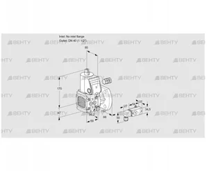 VAS2-/40F/NW (88030933) Газовый клапан Kromschroder