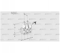 VCS1E25R/25R05NNWR/PPPP/PPPP (88100173) Сдвоенный газовый клапан Kromschroder