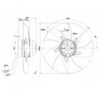 Осевой вентилятор ebmpapst A2D300AP0211