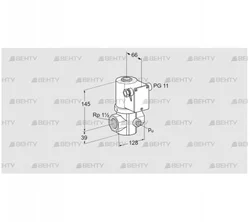 VG 40/32R02NK31DMVZ (85208203) Запорный газовый клапан Kromschroder