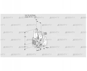 VAS2-/40F/NQ (88031386) Газовый клапан Kromschroder