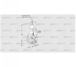 VAS120R/LKSR (88004981) Газовый клапан Kromschroder
