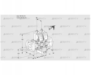 VCV3E50F/50F05NVKWR/PPPP/PPPP (88103338) Клапан с регулятором соотношения Kromschroder