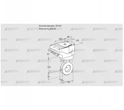 IBGF80/50Z05/20-60W3T (88302853) Дроссельная заслонка Kromschroder