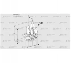 VCS1E25R/25R05NLWR/PPPP/PPPP (88101062) Сдвоенный газовый клапан Kromschroder