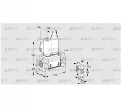 VCS7T80A05NLQSLB/PPPP/3-P4 (88204339) Сдвоенный газовый клапан Kromschroder