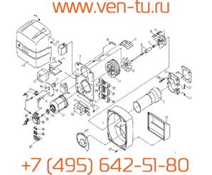 Горелка газ.EG 01B.25 R (15-25 кВт) с арм..CG 1.R01-DT2W 1/2" 13007006