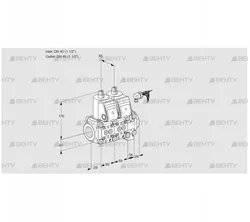 VCS2E40R/40R05NNVWR3/PPPP/PPPP (88105108) Сдвоенный газовый клапан Kromschroder