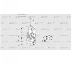 VAG3-/50R/NWAN (88034005) Газовый клапан с регулятором соотношения Kromschroder